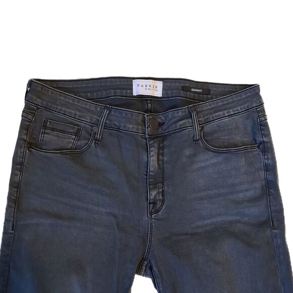 Parker Smith NEW Kam Gray Distressed Stretch Skinny Jeans, Size 12, MSRP $209 - Picture 6 of 9